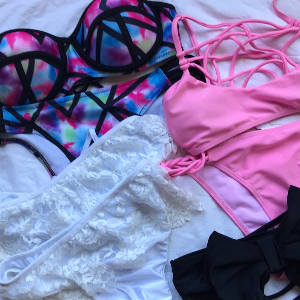 Bundle of NEW bikini swim suits size xs